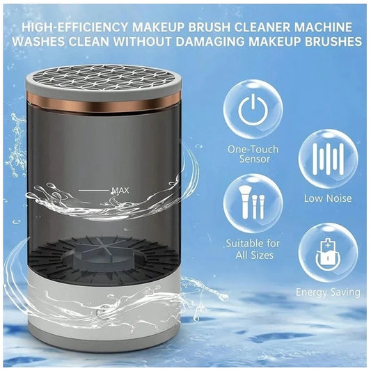 Automatic Electric Makeup Brush Cleaner & Dryer – Fast Cleaning Machine