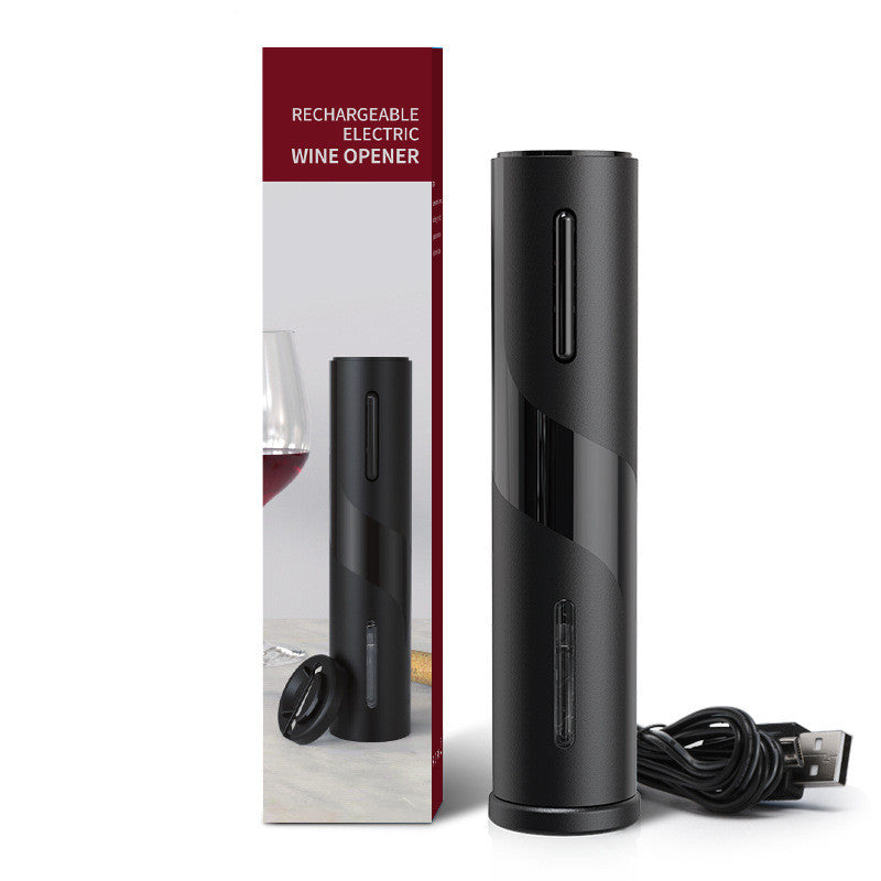 Electric Wine Bottle Opener – USB Rechargeable Automatic Corkscrew