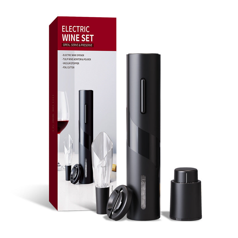 Electric Wine Bottle Opener – USB Rechargeable Automatic Corkscrew
