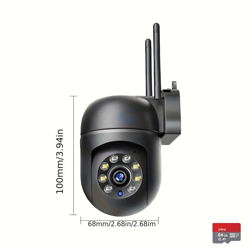 360° Wireless Outdoor Wi-Fi Security Camera – 1080P HD Night Vision