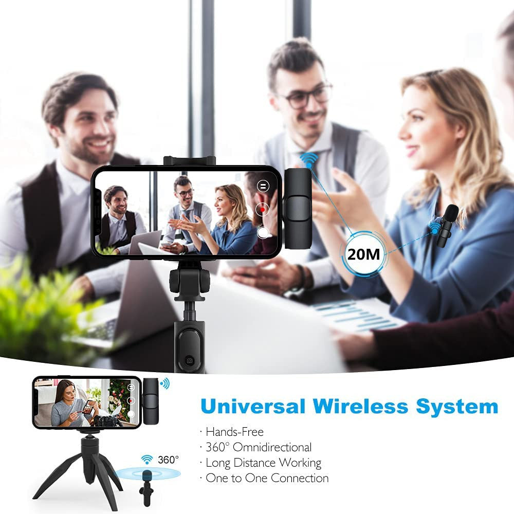 Compact Wireless Microphone – Ideal for Vlogging, Gaming & Live Streaming
