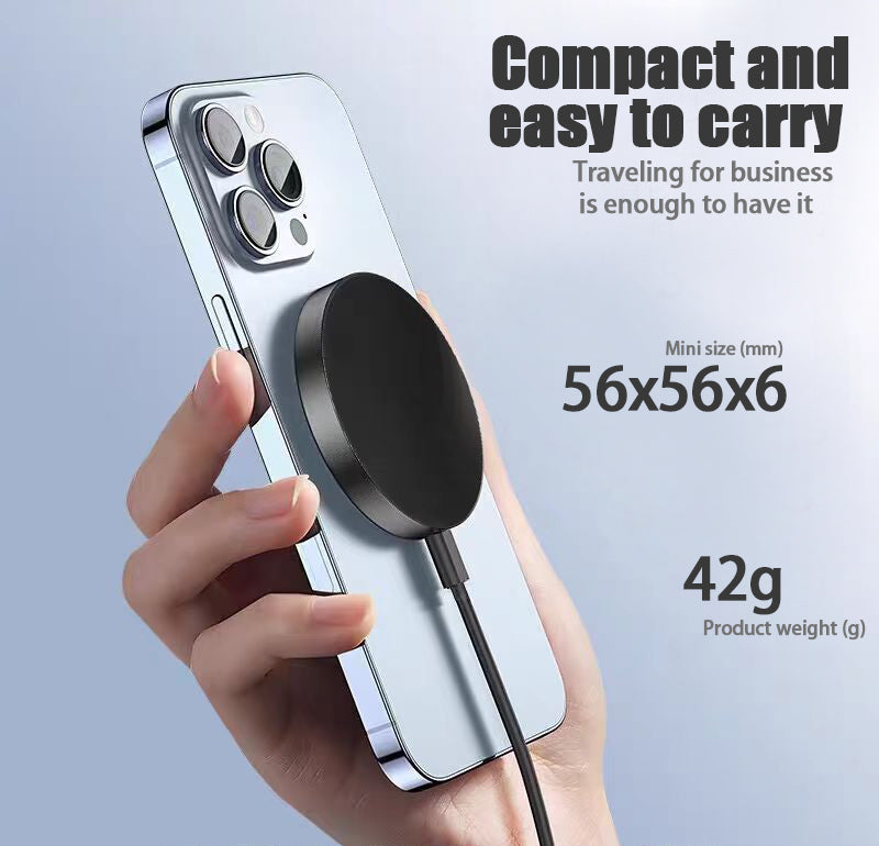 15W Magnetic Wireless Fast Charger for iPhone 12, 13, 14, 15, 16 & 17 Pro / Pro Max
