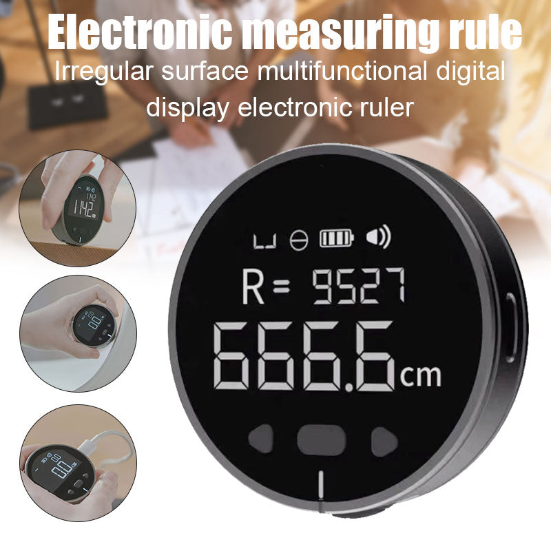 High Precision Electronic Measuring Ruler with HD Digital LCD Display
