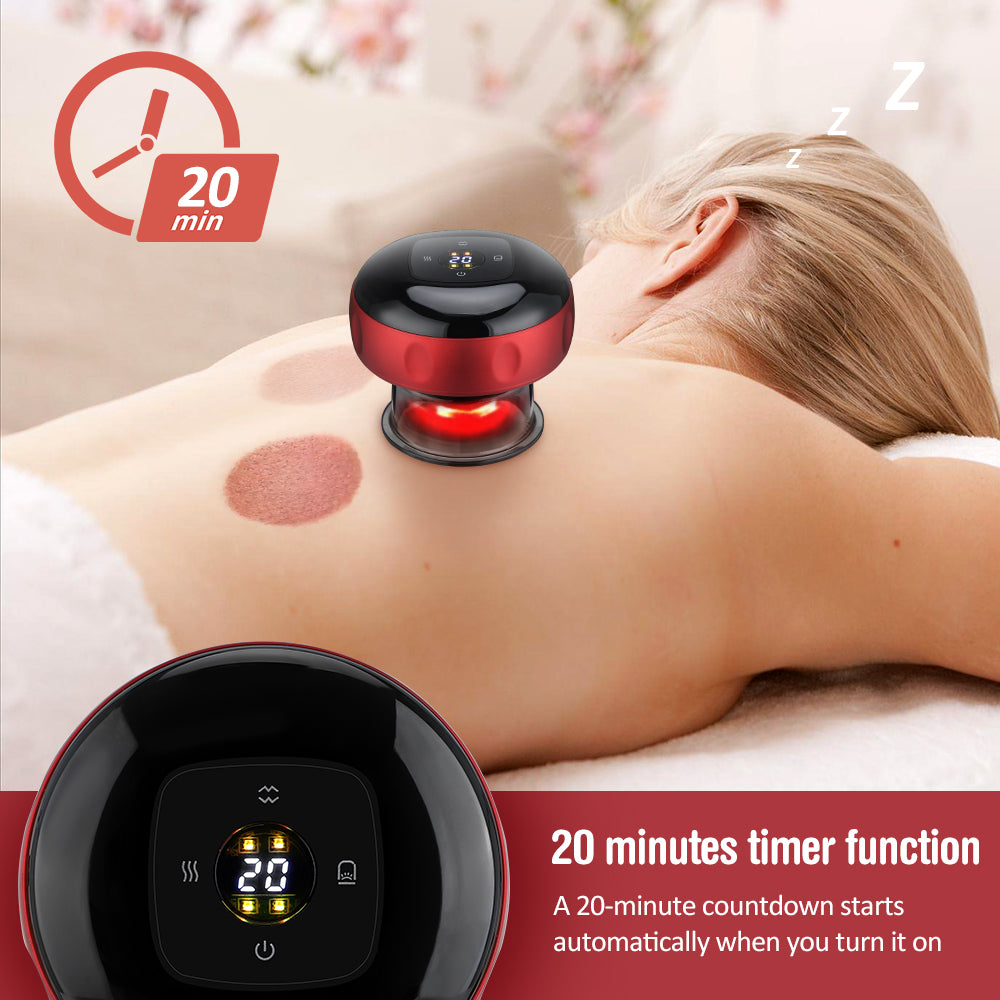 Electric Vacuum Cupping Massager – Anti-Cellulite Body Sculpting & Guasha Scraping Tool