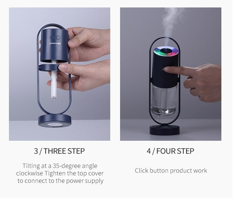 Magic Shadow USB Air Humidifier with Projection Night Light – Ultrasonic Mist Maker