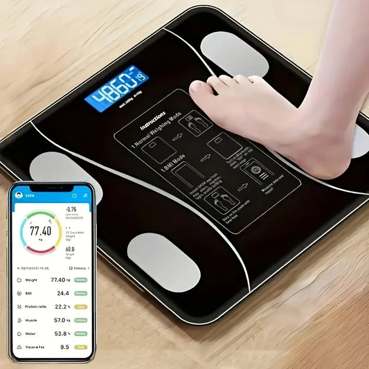 Smart Body Scale — 400 lb Capacity, LED Display, Fitness Tracking