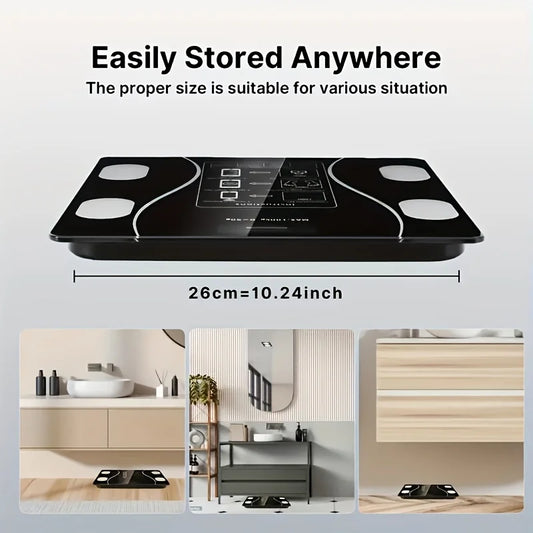 Smart Body Scale — 400 lb Capacity, LED Display, Fitness Tracking