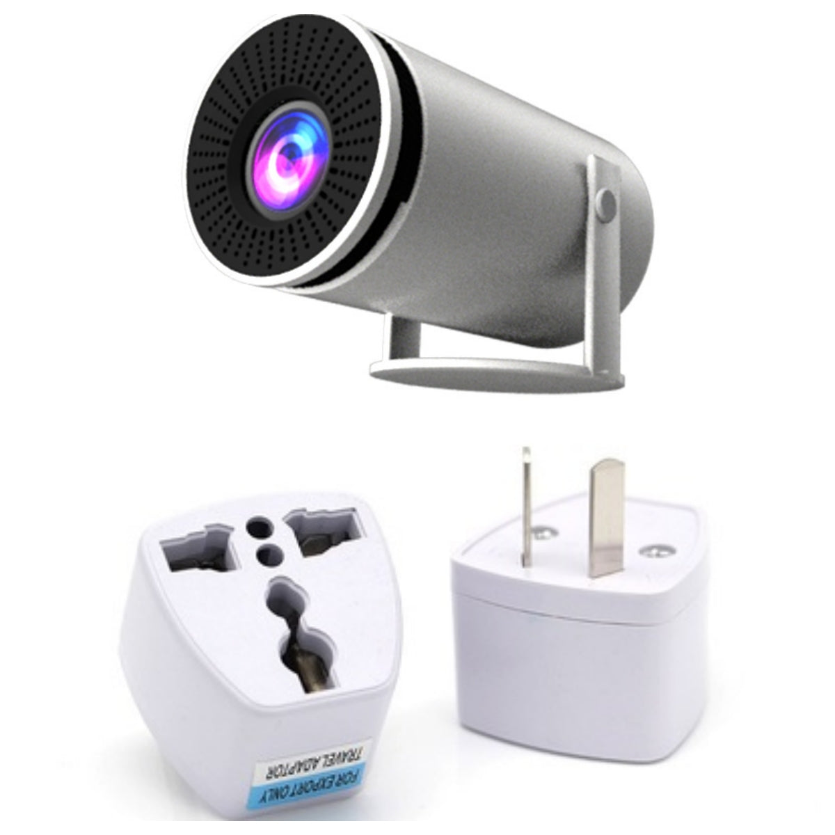 HY300 Barrel Smart Projector – Anzhuo HD Home Theater Projector with Projection Screen