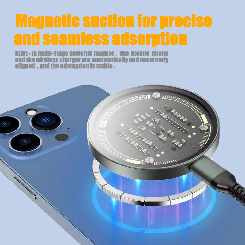 15W Magnetic Wireless Fast Charger for iPhone 12, 13, 14, 15, 16 & 17 Pro / Pro Max