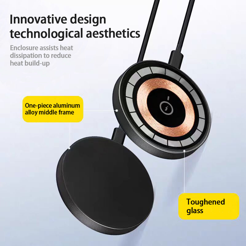 15W Magnetic Wireless Fast Charger for iPhone 12, 13, 14, 15, 16 & 17 Pro / Pro Max