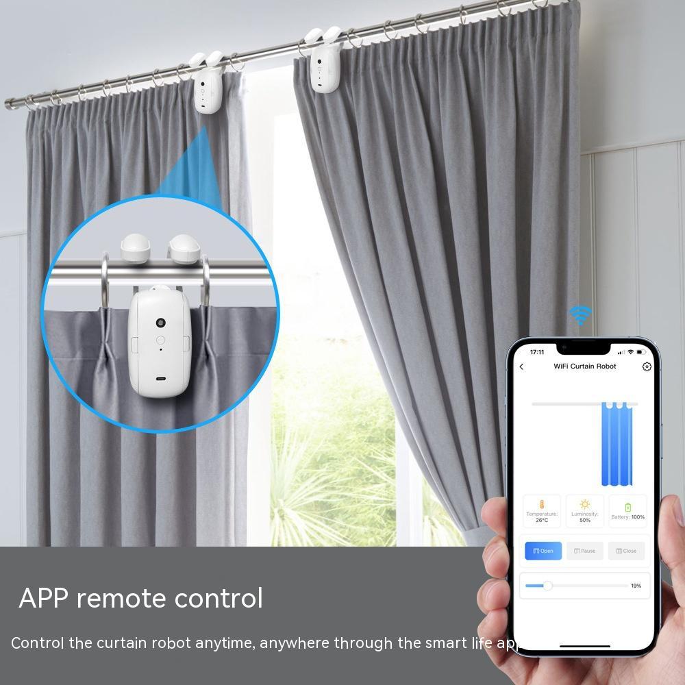 Smart WiFi Curtain Robot – Effortless Electric Curtain Control