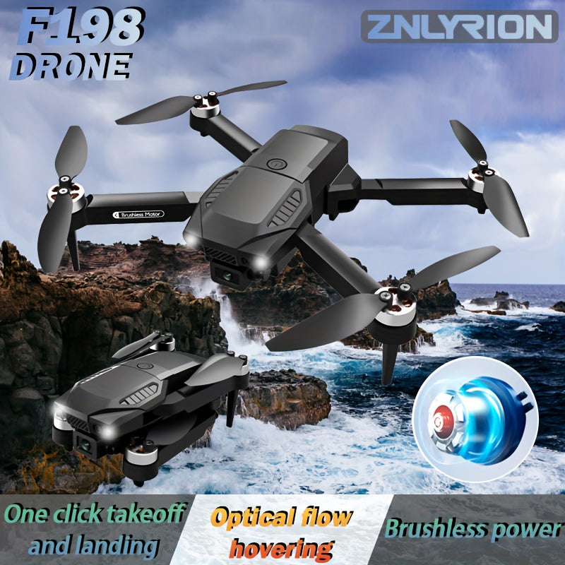 ESULOMP F196 Brushless Drone with HD Dual Camera – Optical Flow Positioning Quadcopter
