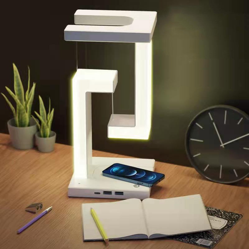 Smart Wireless Charging Floating Balance Lamp – Creative Suspension Table Lamp for Home & Bedroom